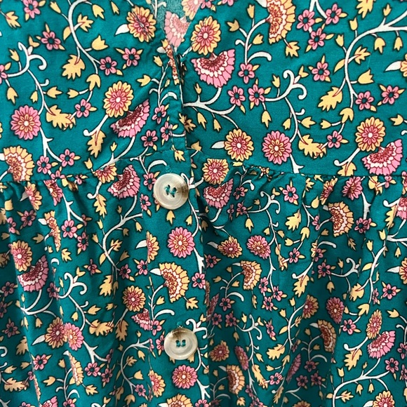 NATURAL LIFE Teal and Orange Midi Dress - Picture 5 of 13